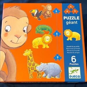 Djeco Giant Puzzles - Animal & Friends Puzzle set